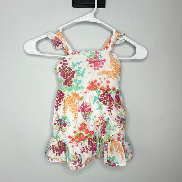 Janie And Jack Floral Ruffle Dress - Picture 4 of 5